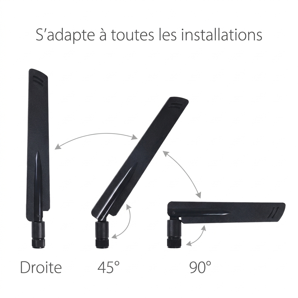 Antenne 4G orientable pour caméra de chasse